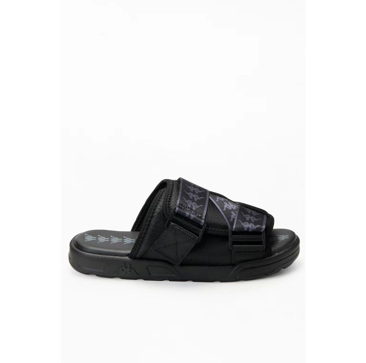 Kappa Men's Black 222 Banda Mitel1 Slide Sandals