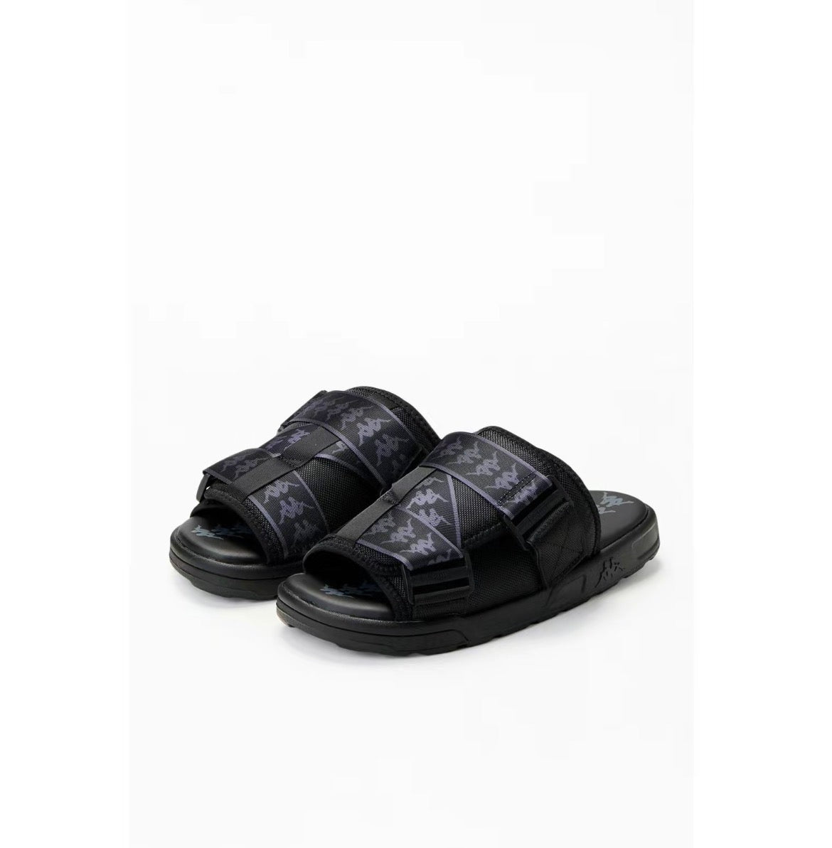 Kappa Men's Black 222 Banda Mitel1 Slide Sandals